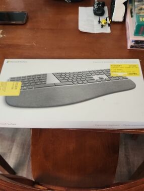 Microsoft Surface Ergonomic Keyboard in Gray with Alcantara Palm Rest